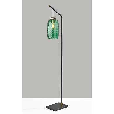 ADESSO Derrick Antique Brass Accent Floor Lamp