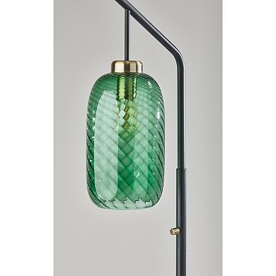 ADESSO Derrick Antique Brass Accent Floor Lamp