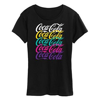 Women's Coca-Cola Coke Logo 90's Stacked Graphic Tee