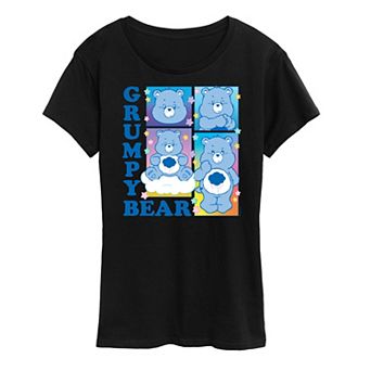 Women's Care Bears Grumpy Bear Grid Graphic Tee