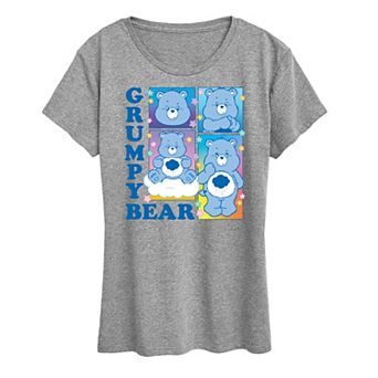 Women's Care Bears Grumpy Bear Grid Graphic Tee