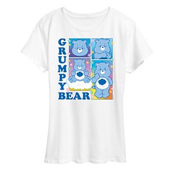 Women's Care Bears Grumpy Bear Grid Graphic Tee