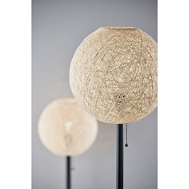 ADESSO Havana Rattan Shade Floor Lamp