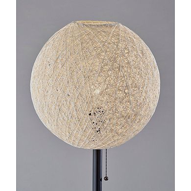ADESSO Havana Rattan Shade Floor Lamp