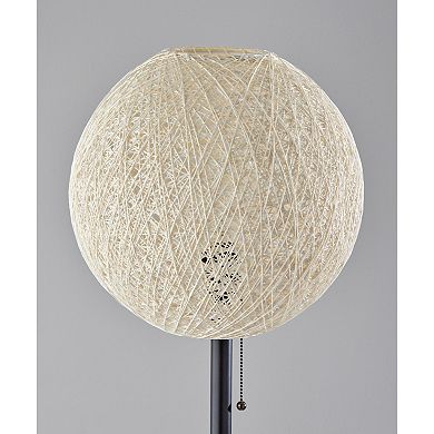 ADESSO Havana Rattan Shade Floor Lamp