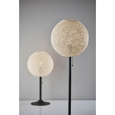 ADESSO Havana Rattan Shade Floor Lamp