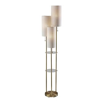 ADESSO Trio Tiered Shelf Floor Lamp
