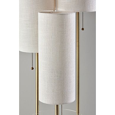 ADESSO Trio Tiered Shelf Floor Lamp
