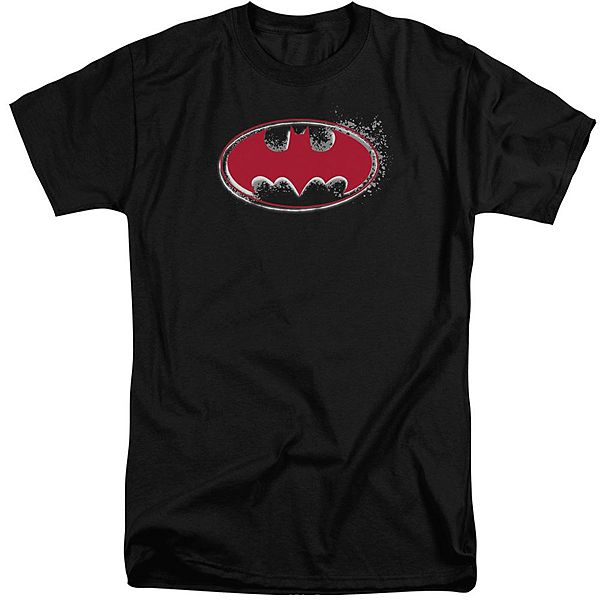 Batman Hardcore Noir Bat Logo Short Sleeve Adult Tall T-shirt