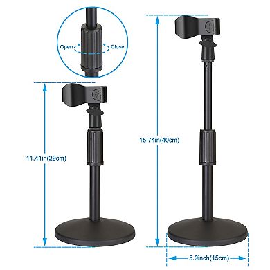 Desk Microphone Stand with Mic Clip