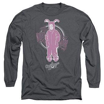 A Christmas Story Pink Nightmare Long Sleeve Adult T-shirt