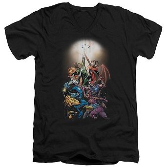 Green Lantern Gl New Guardians 1 Short Sleeve Adult V Neck T-shirt