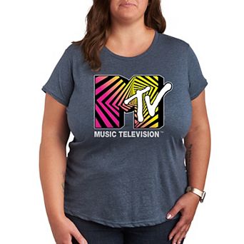 Plus MTV Optical 80s Graphic Tee