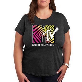 Plus MTV Optical 80s Graphic Tee