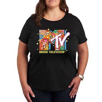 Plus MTV Logo Retro Collage Graphic Tee