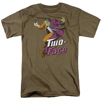 Dc Comics Two Face Short Sleeve Adult T-shirt