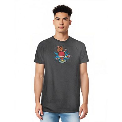 Dc Comics Flash Too Slow Adult Heather T-shirt