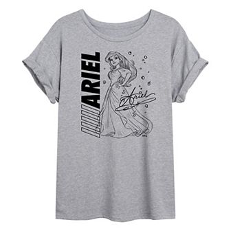 Disney Princess Ariel Juniors' Autograph Oversized Tee