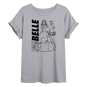 Disney Princess Belle Juniors' Autograph Oversized Tee