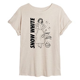 Disney Princess Snow White Juniors' Autograph Oversized Tee