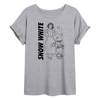 Disney Princess Snow White Juniors' Autograph Oversized Tee