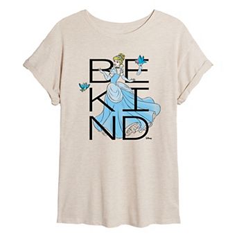 Disney Princess Cinderella Juniors' Be Kind Oversized Tee