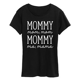 Women's Mom Repeat Graphic Tee