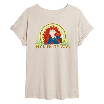 Disney Princess Merida Juniors' My Life My Way Oversized Tee