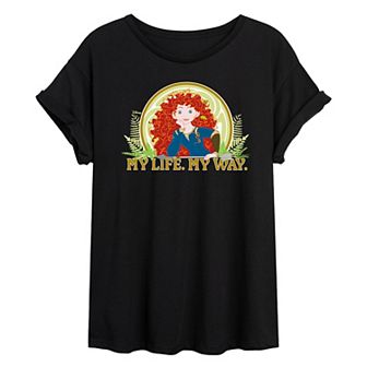 Disney Princess Merida Juniors' My Life My Way Oversized Tee