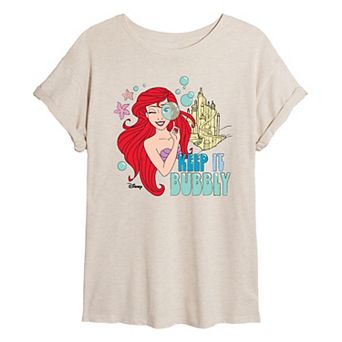 Disney Princess Ariel Juniors' Keep It Bubbly Oversized Tee