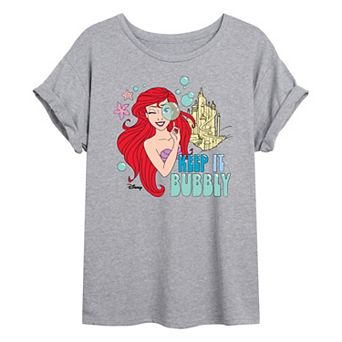 Disney Princess Ariel Juniors' Keep It Bubbly Oversized Tee