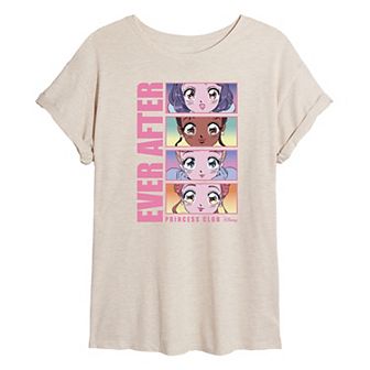 Disney Princess Juniors' Princess Club Oversized Tee