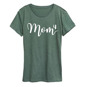 Women's Mom To The Fourth Power Graphic Tee
