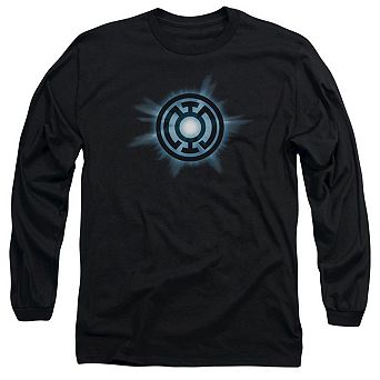 Green Lantern Blue Glow Long Sleeve Adult T-shirt