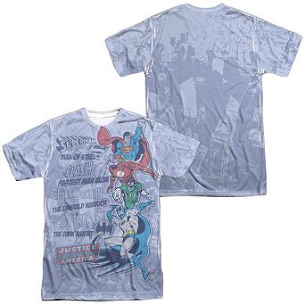 Dc Comics Good Guys Short Sleeve Adult 100% Poly Crew T-shirt
