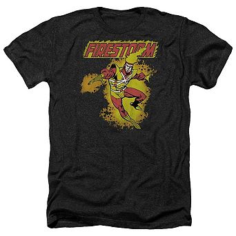 Dc Comics Firestorm Adult Heather T-shirt