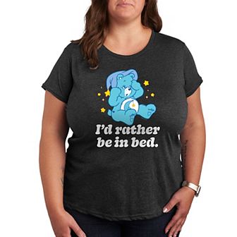 Plus Care Bears Rather Be In Bed Graphic Tee