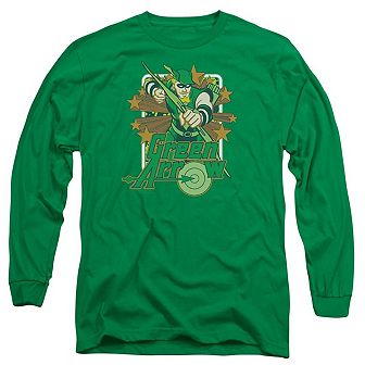 Dc Comics Green Arrow Stars Long Sleeve Adult T-shirt