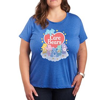 Plus Care Bears Pastel Cloud Group Graphic Tee