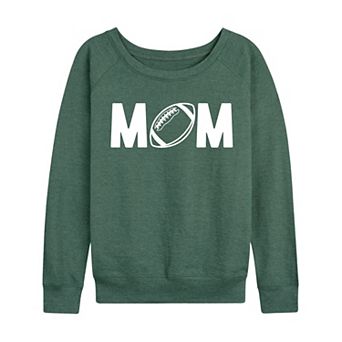 Women's Mom Football French Terry Long Sleeve Tee