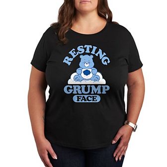 Plus Care Bears Resting Grump Face Graphic Tee