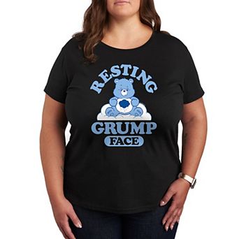 Plus Care Bears Resting Grump Face Graphic Tee