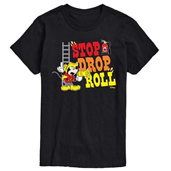 Disney's Mickey Mouse Men's Stop Drop Roll Graphic Tee