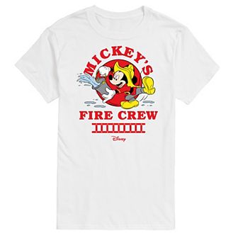 Disney's Mickey Mouse Men's Fire Crew Graphic Tee