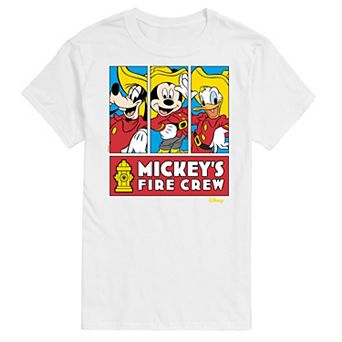 Disney's Mickey Mouse & Friends Men's Fire Crew Graphic Tee