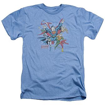 Dc Comics Lead The Charge Adult Heather T-shirt