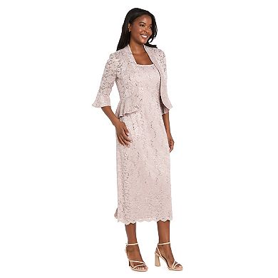 Women's R&M Richards Lace Jacket Dress