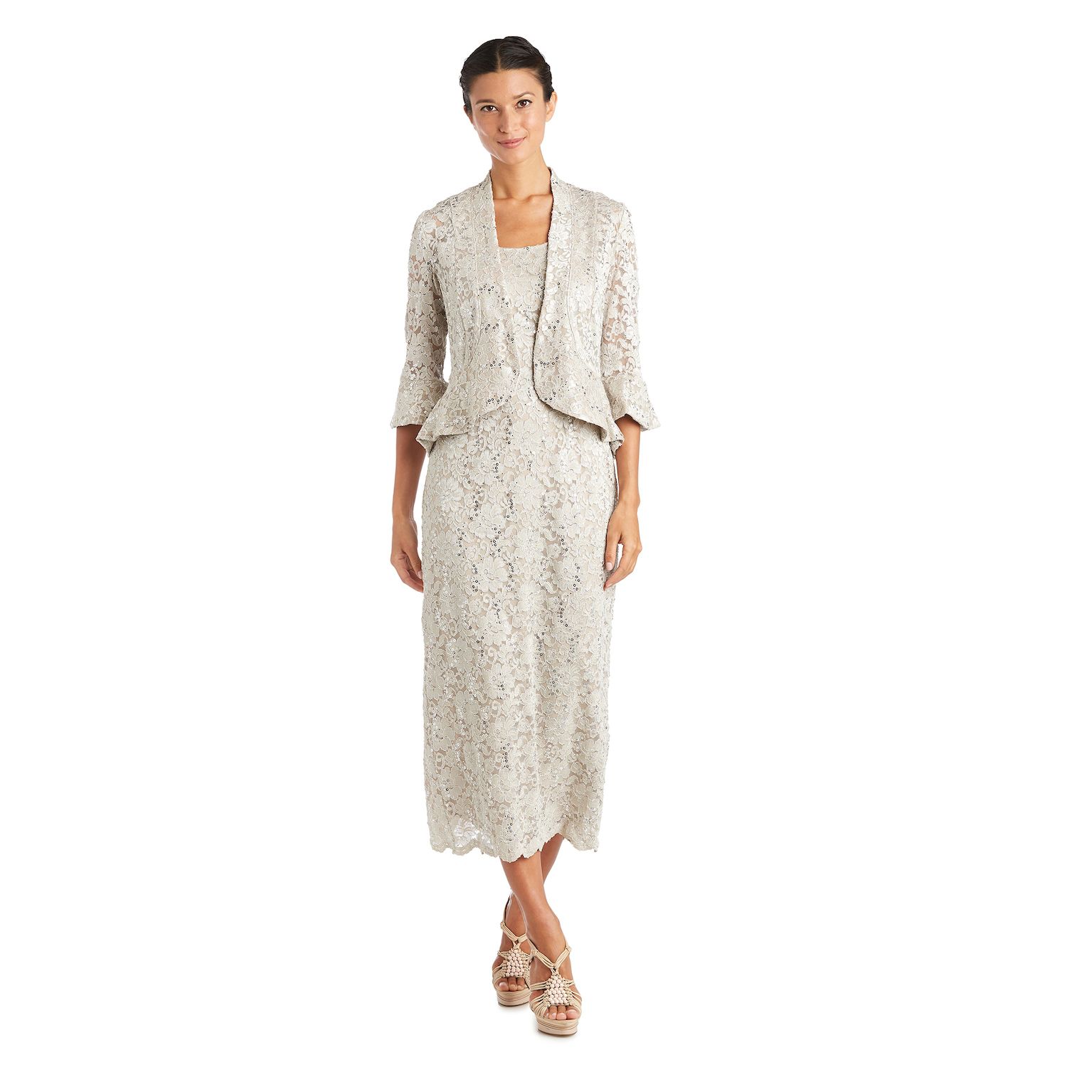 Женские платья R&M Richards Lace Jacket Dress