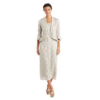 Women's R&M Richards Lace Jacket Dress
