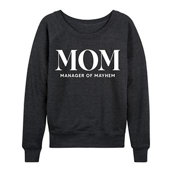 Women's Mom Acronym French Terry Long Sleeve Tee